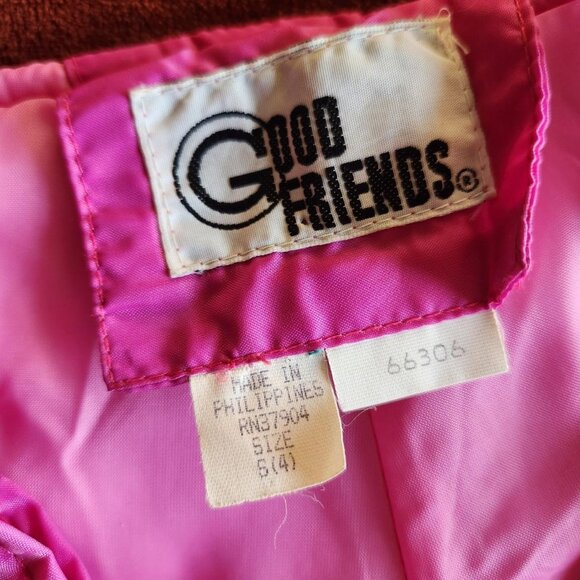 Vintage GOOD FRIENDS Childrens Pink Ski/Snow Suit Jumper. Size 4(S). - Picture 3 of 8